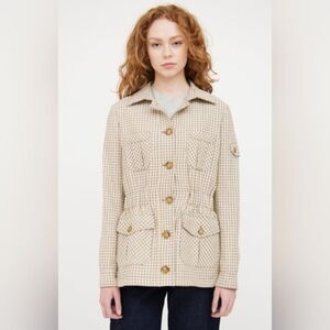 Veronica Beard Preppy Academia Military Capsule Neutral Tailored Jacket 6 / 8